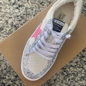 Vintage Havana hype faux leather glitter sneaker